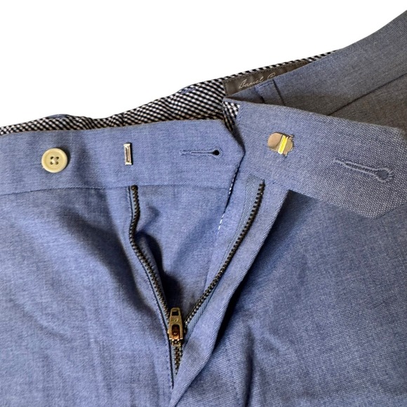 Daniel Cremieux Signature Collection Mens Blue Linen Blend Shorts Size 32 NWT - Picture 5 of 8